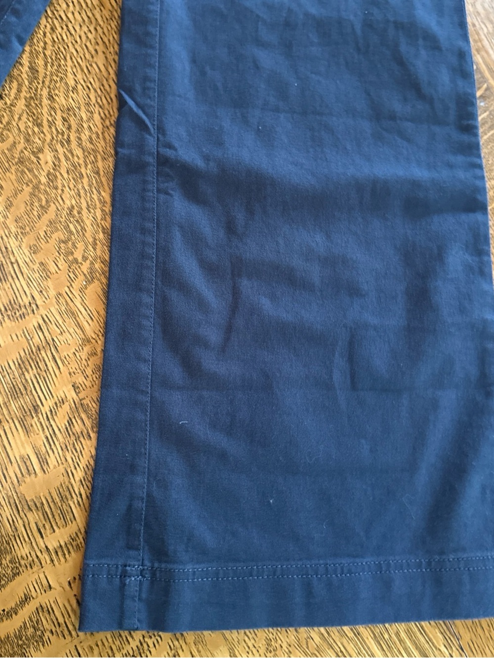 Pact Navy Cotton Wide-Leg Pants with Zip Fly - Picture 4 of 15